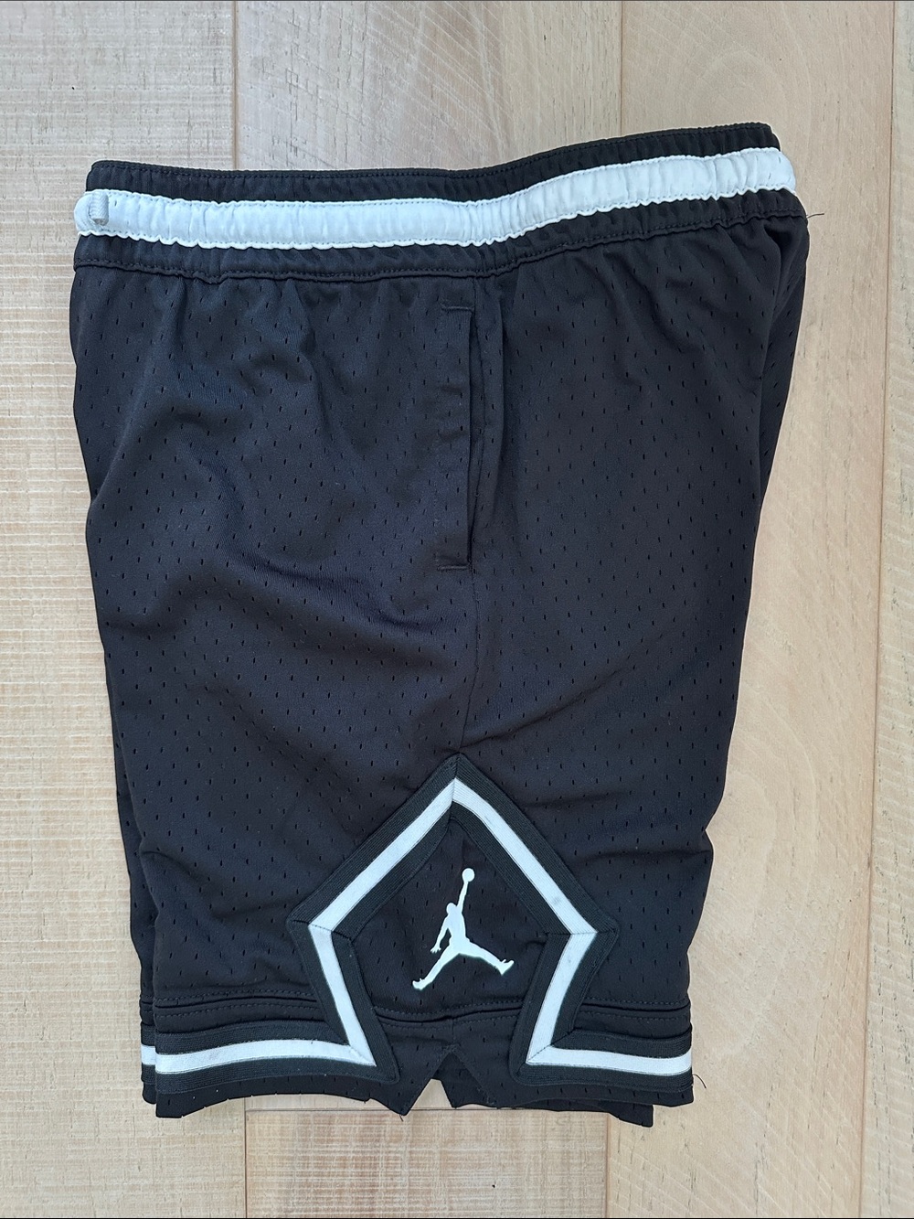 Jordan Black Shorts with White Trim and Jumpman Logo